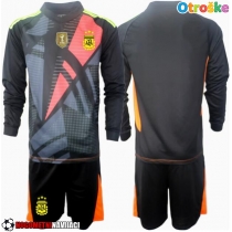 Otroške Nogometnih dresov Argentina Vratar Domači Copa America 2024 Dolgi rokavi (+ hlače)